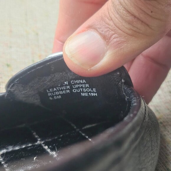 Michael Kors Women Sandal Ballet Flat Black Leather Upper Shoes Size 6.5 - Picture 11 of 13